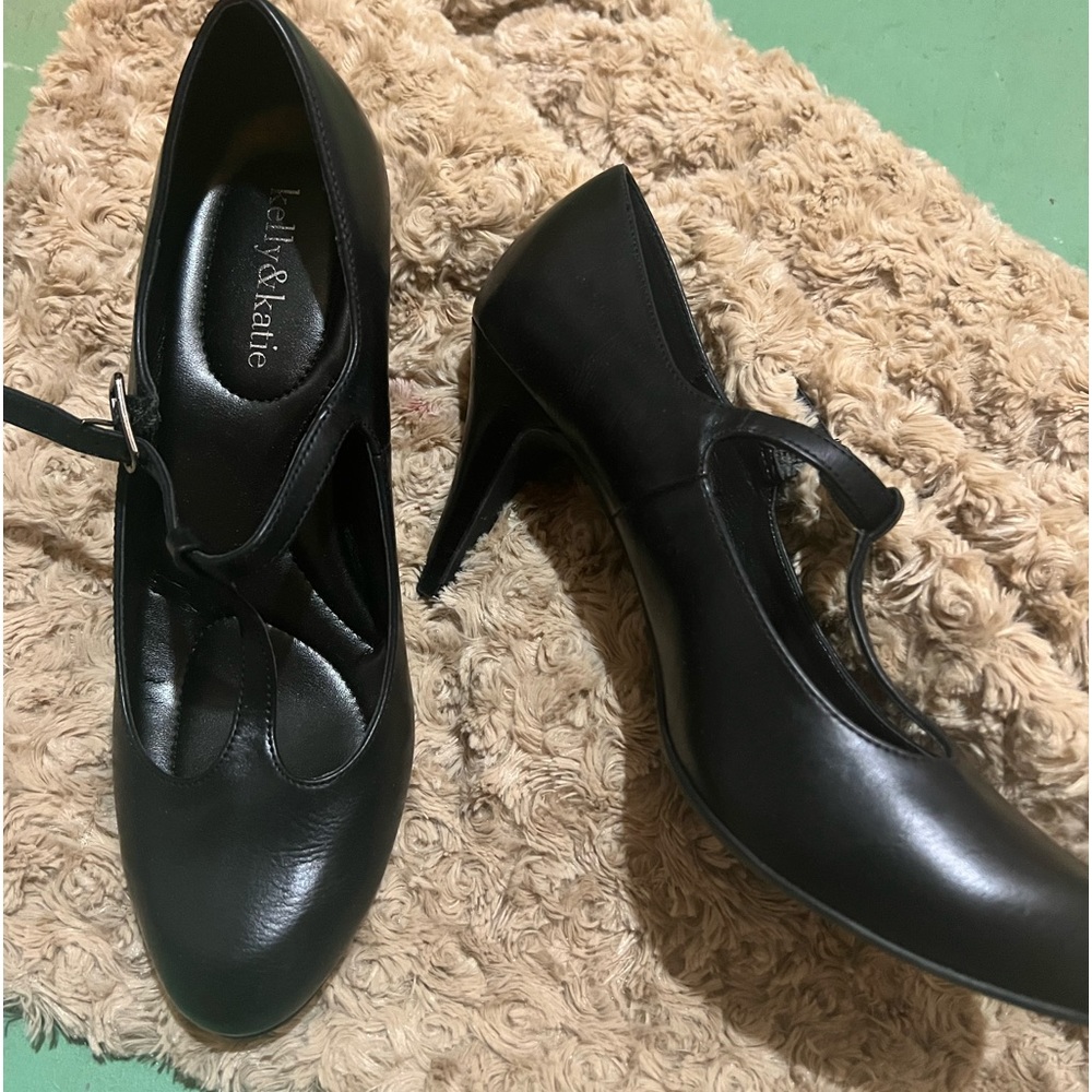 High heels black shoes new pump 3 inches
